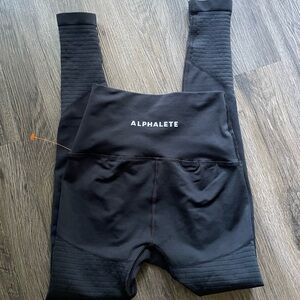 Alphalete Charcoal Ribbed Leggings